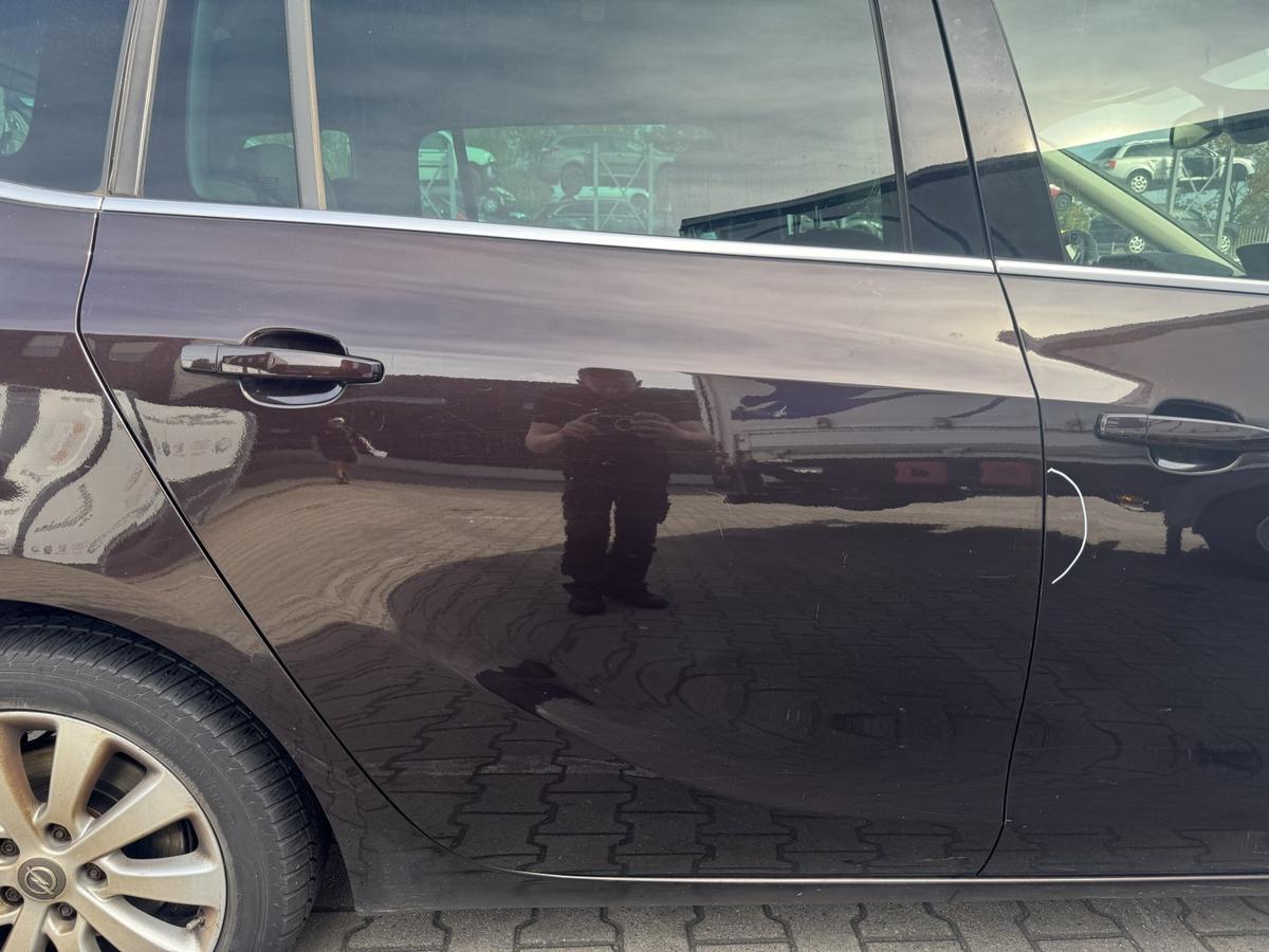 Opel Zafira C Tourer original T&uuml;r hinten rechts Z41C Mahagonibraun Rohbau Bj.2015